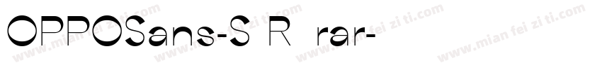 OPPOSans-S R字体rar字体转换